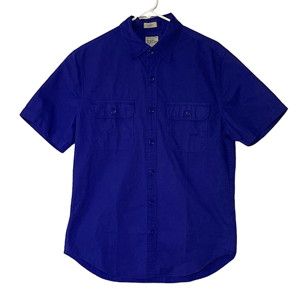 J. Crew NWT Short Sleeve Garment Dyed Vintage Twill Casual Workshirt Men's M